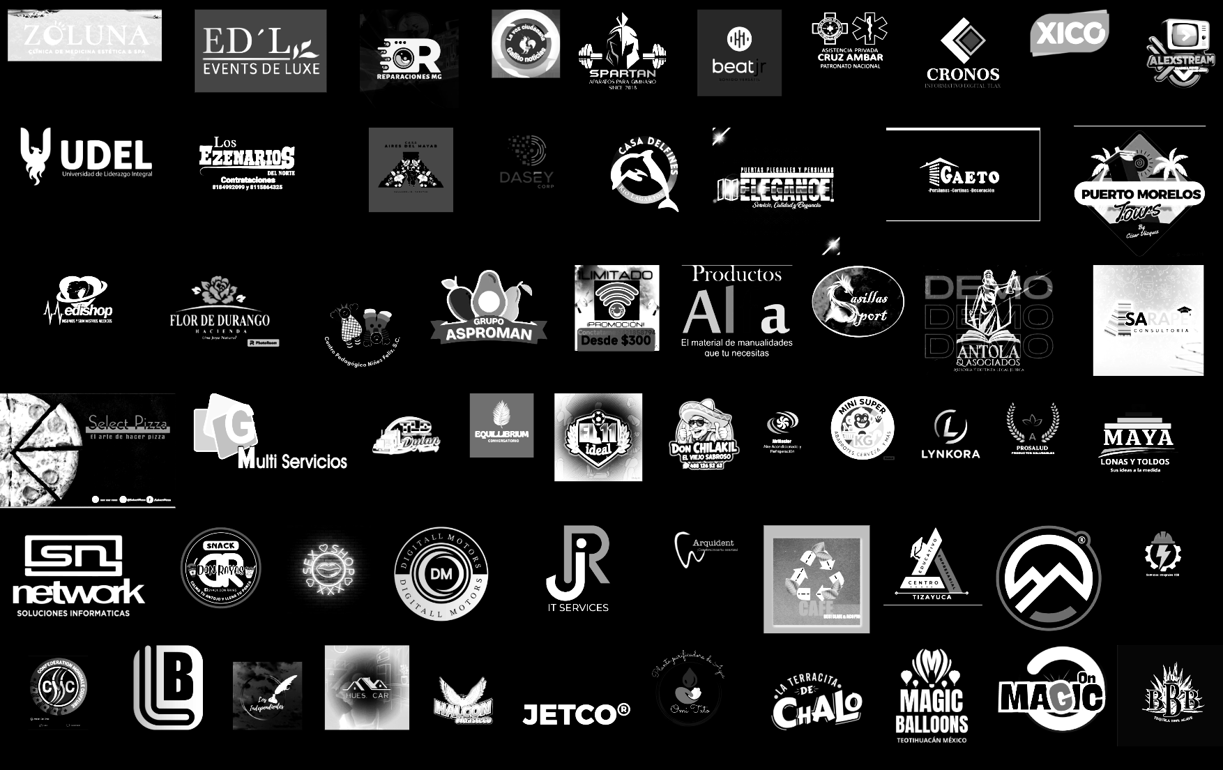 Logos de negocios que ya tienen su página con nosotros